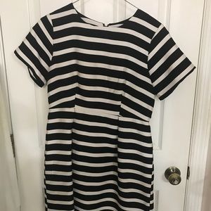 H&M Black and White striped dress